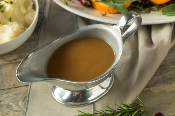 istock Hot Brown Organic Turkey Gravy 864777650