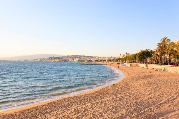 istock Cannes beach day view, France. 864796432