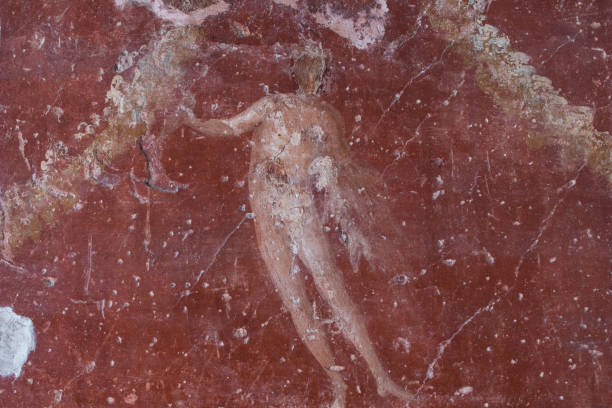 istock Fresh painted red in Ostia Antica 864797514