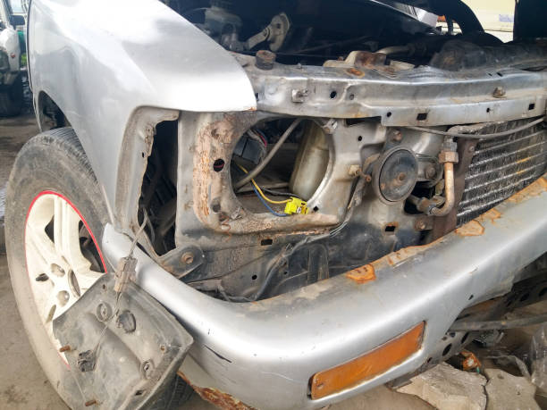 istock Condition of the car accident 864805638