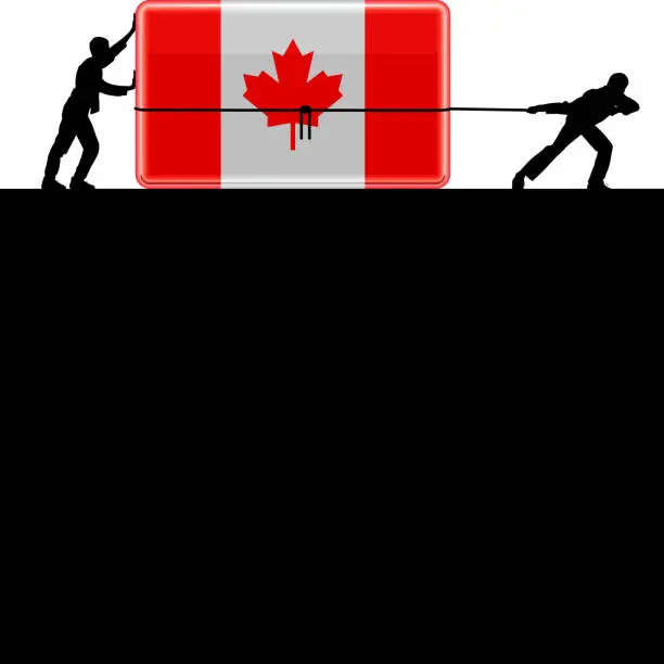 Vector illustration of Moving Canada Forward