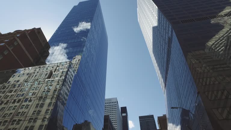 Looking up to the Empire State Building, NY city