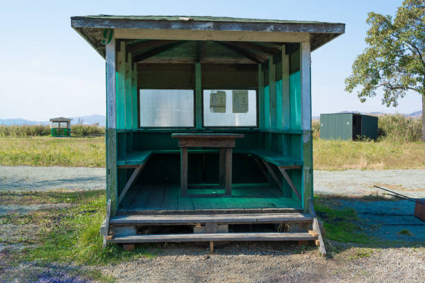 istock An old gazebo made of wood. 864821186