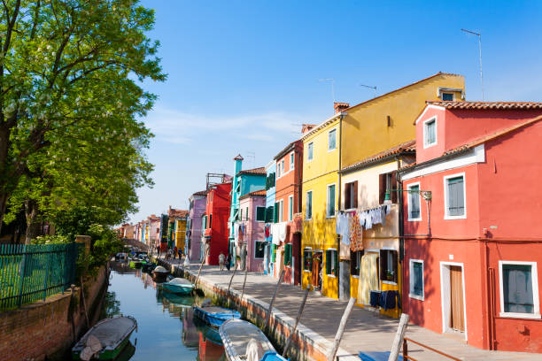 istock Traditional Burano colored houses, Venice 864824244