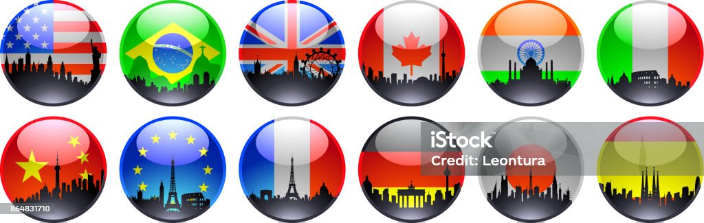 Cities Flags City Flags Stock Illustration - Download Image Now - Tokyo - Japan ...