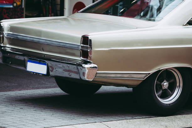 istock Retro cars and townscape 864834802