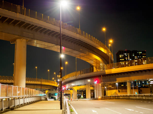 istock Junction in Japan Night view 864838528
