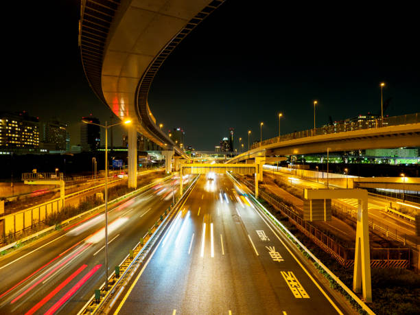 istock Junction in Japan Night view 864838602