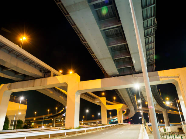 istock Junction in Japan Night view 864838926