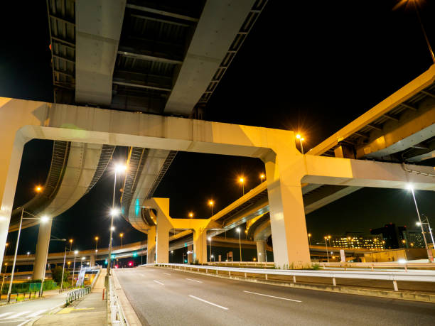 istock Junction in Japan Night view 864839102
