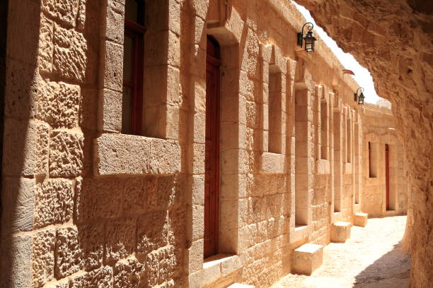 istock Monastery of the Temptation in Jericho 864845236