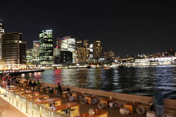 istock Sydney Skyline and Harbour at Night 864872652