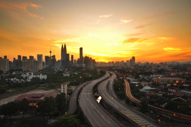 istock Kuala Lumpur city sunset view. 864875380