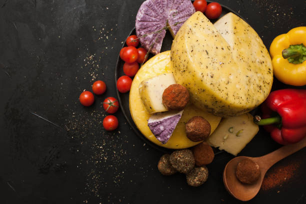 istock Cheese assortment. Dairy milk products 864881358