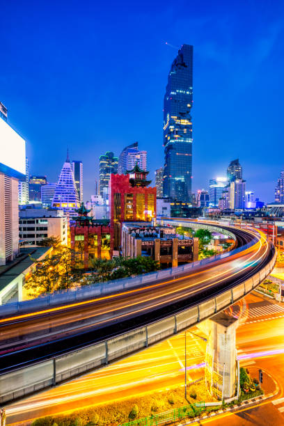 istock Sunset scence of Bangkok Panorama skyline 864881962