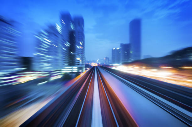 istock High speed train passing in between Kuala Lumpur City 864884848