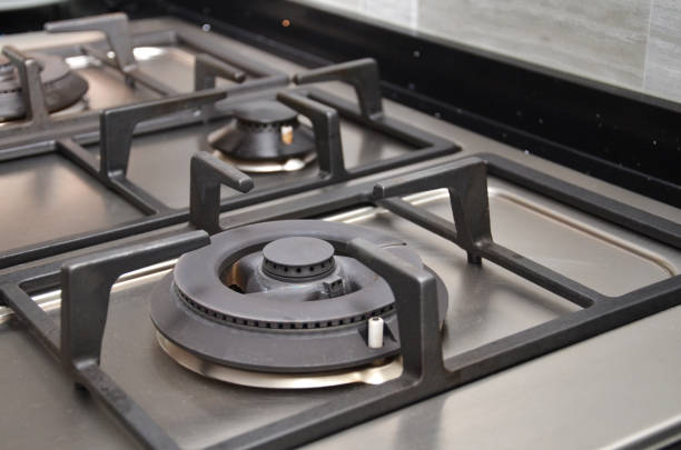 istock Kitchen cooking gas stove 864887084