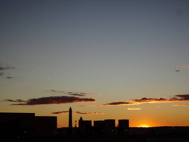 istock vibrant sunset in Washington D.C. with the Washington Monument i 864892570