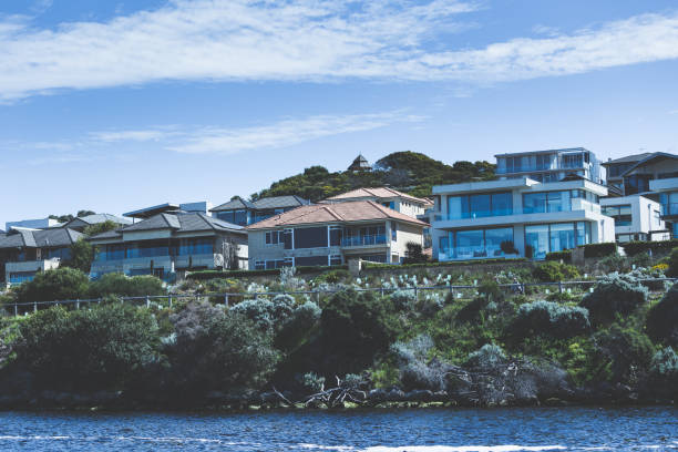 istock Residential area along the river 864893072