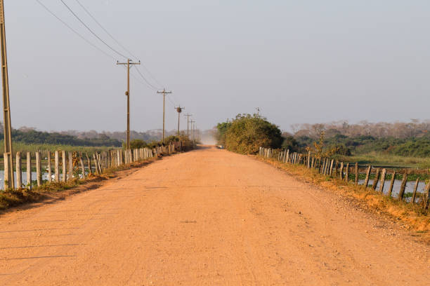 istock Brazilian dirt road in perspective 864900206
