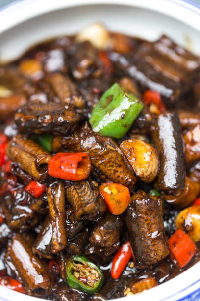 istock ricefield eel stir fried with soy sauce and chili pepper 864900662