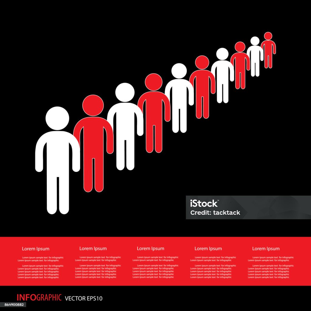 Long Queue Symbol Format Stock Illustration - Download Image Now ...