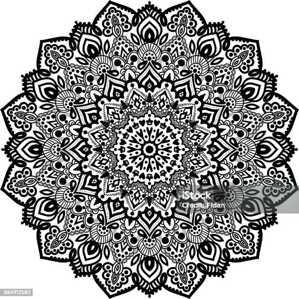 Mandala Stock Illustration - Download Image Now - Black Color, Book, Chinese Culture