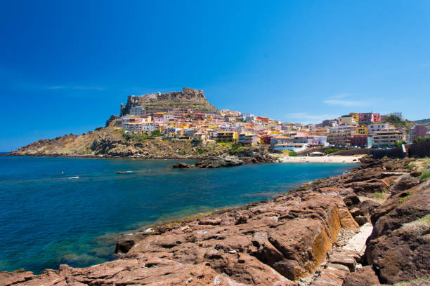 istock View on Castelsardo, - old town at the coastline 864921050