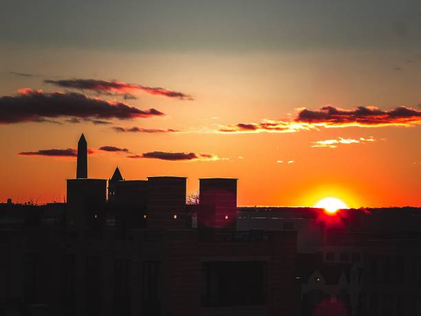 istock vibrant sunset in Washington D.C. with the Washington Monument i 864922628