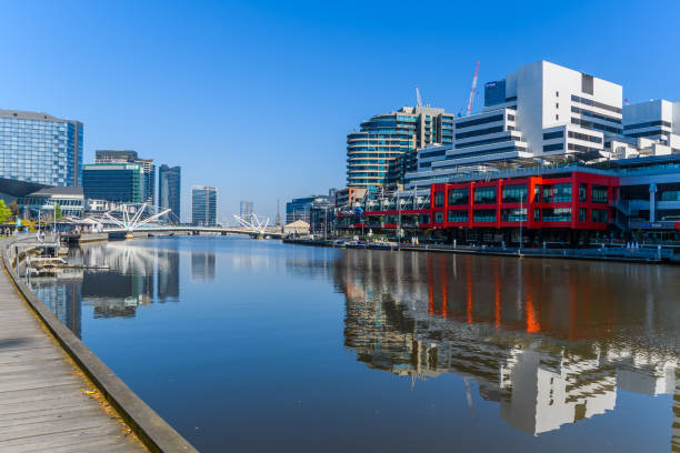 istock Building Reflections in the Yarra River at Southbank 864929250