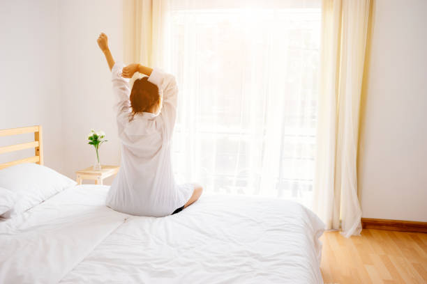 istock Girl wake up early. 864932374