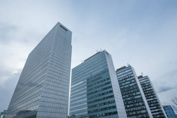 istock Close-up of Skyscrapers in row 864943128