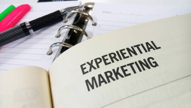 istock Experiential marketing printed on white book 864947462