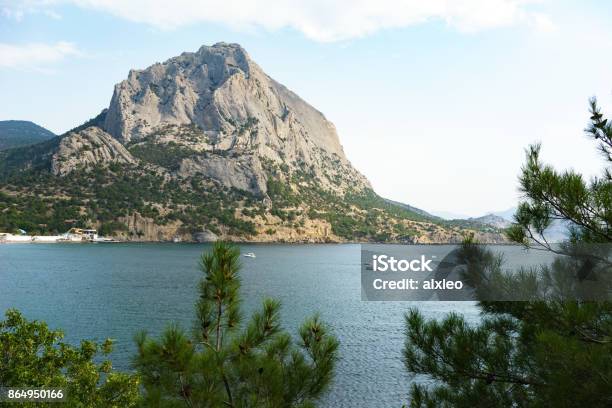 A View Of The Sokol Mountain Stock Photo - Download Image Now - Black Sea, Blue, Cloud - Sky