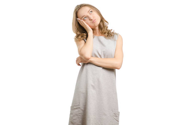istock Beautiful young girl tired 864950904