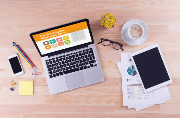 istock Business desk concept - Performance Management 864951162