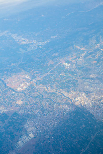 istock Villareal from the airplane - Spain 864954338