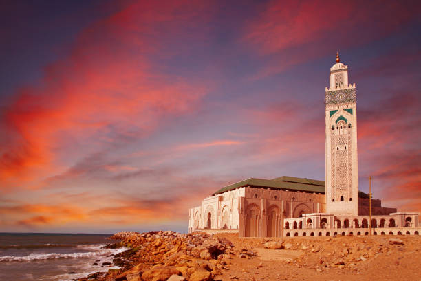 Hassan II Mosque in Casablanca, Morocco.