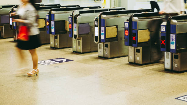 istock ticket gate of the station 864976660