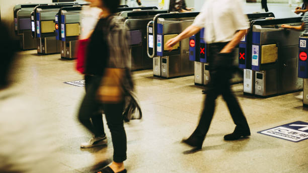 istock ticket gate of the station 864976826