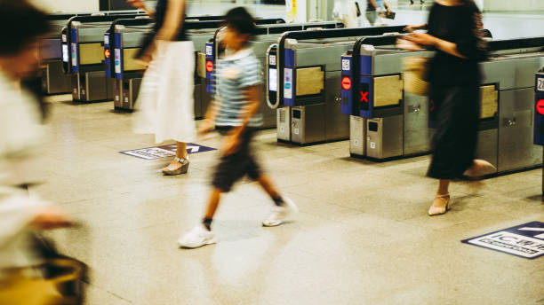 istock ticket gate of the station 864976856