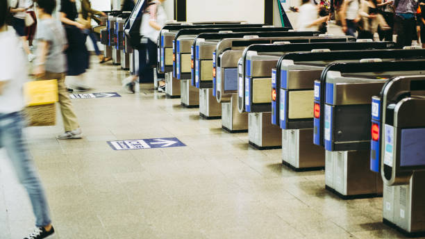 istock ticket gate of the station 864977036