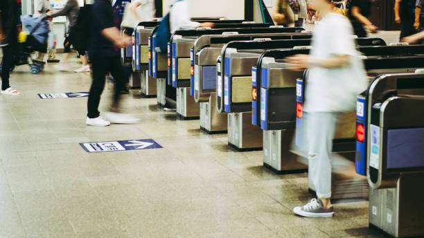istock ticket gate of the station 864977134