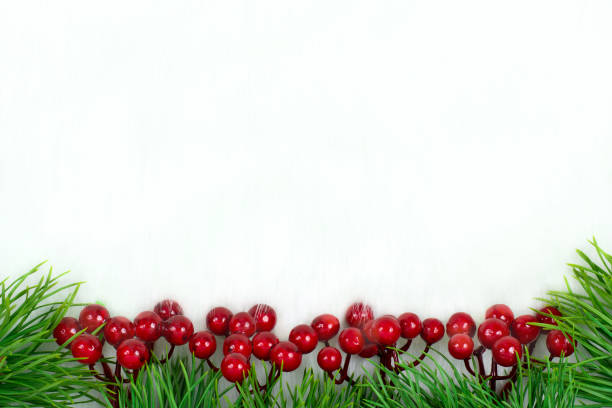 istock Christmas decorations berries and Christmas trees. 864982844