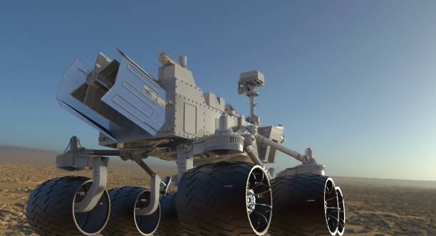 istock The Mars Rover on Mars 3D Illustration 864983686