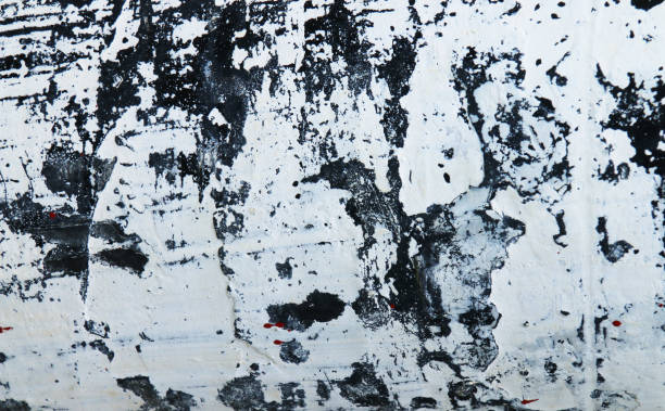 istock Traces of time on the wall. Old concrete background. Abstract textures. 864995654