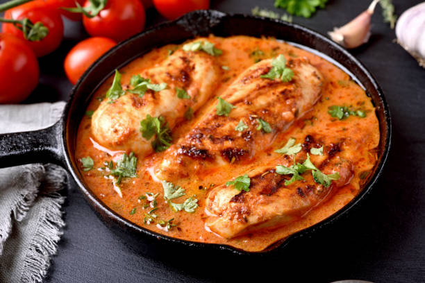 istock Chicken breast in tomato sauce 865002554