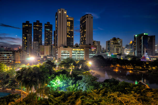 istock Sunset scence of Bangkok Panorama 865017080