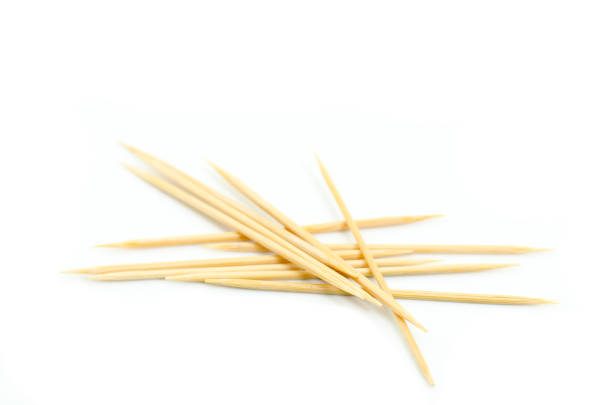 istock Many wooden toothpicks isolated on white background 865019666