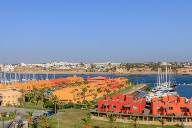 Portimão View of Portimão Marina in the Algarve verão stock pictures, royalty-free photos & images